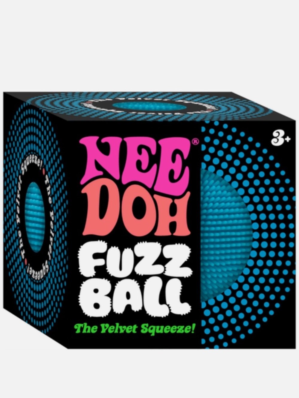 Schylling Needoh Fuzz Ball Velvet Squeeze NWT
